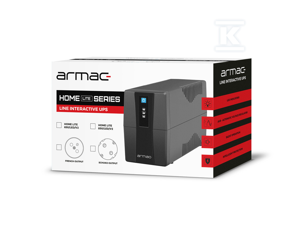 ДБЖ Armac home LITE HL/650F/LED/V2 - HL/650F/LED/V2