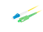 Patchcord światłowodowy SM LC/UPC-SC/APC simplex 3.0 mm LSZH G657A1 1m żółty