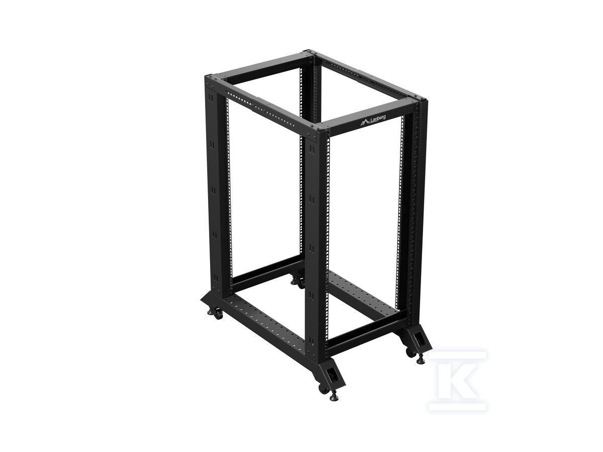 Open RACK 19" 22U 600x1000 чорний - OR01-6022-B