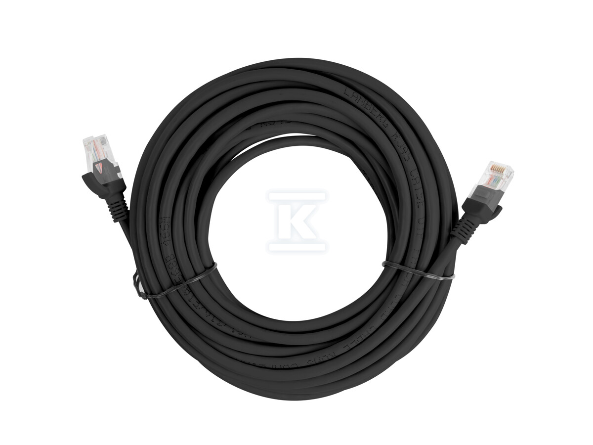 Patchcord kat. 5E UTP 5m czarny box - PCU5-15CC-0500-BK