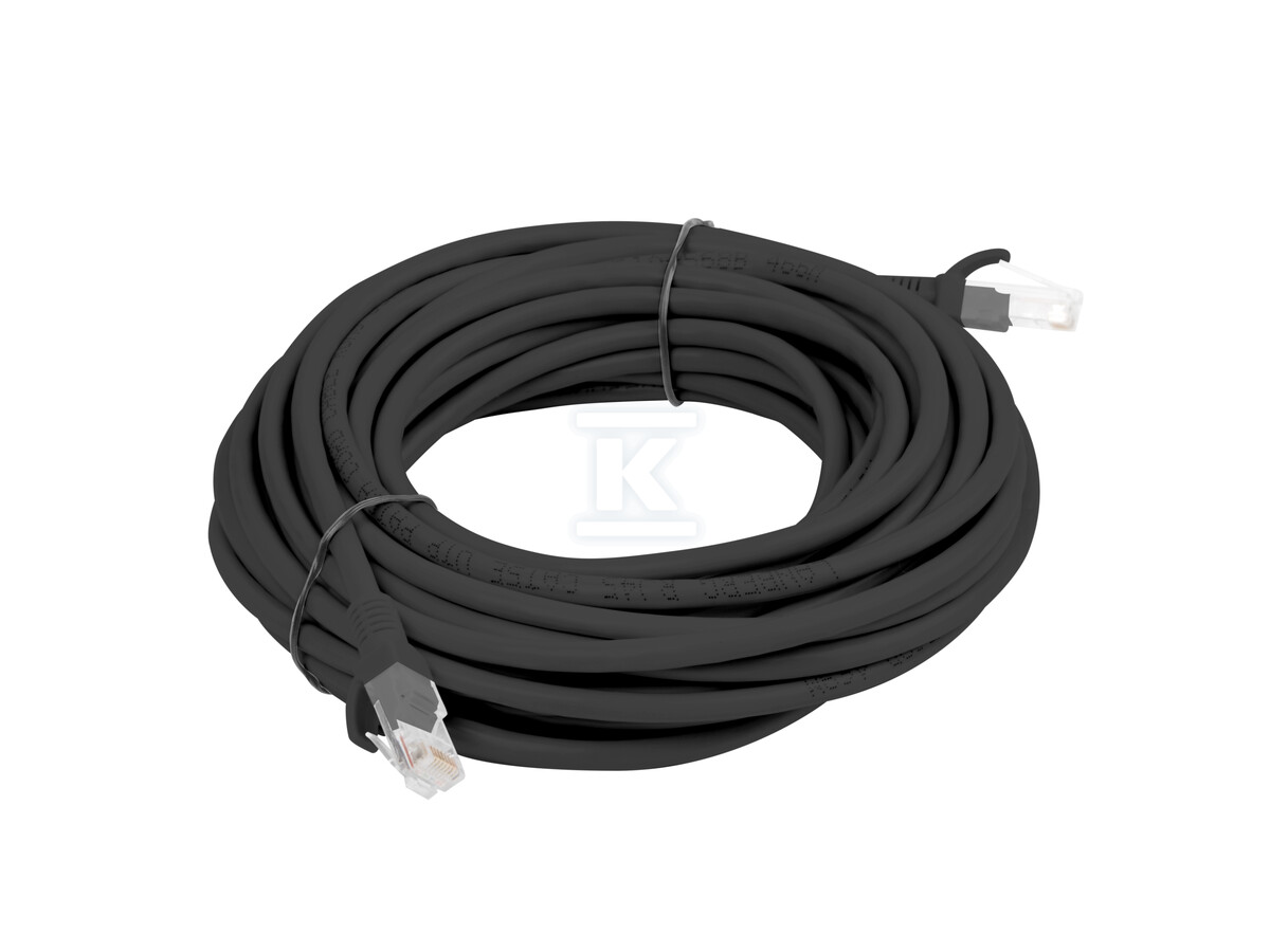 Patchcord kat. 5E UTP 5m czarny box - PCU5-15CC-0500-BK
