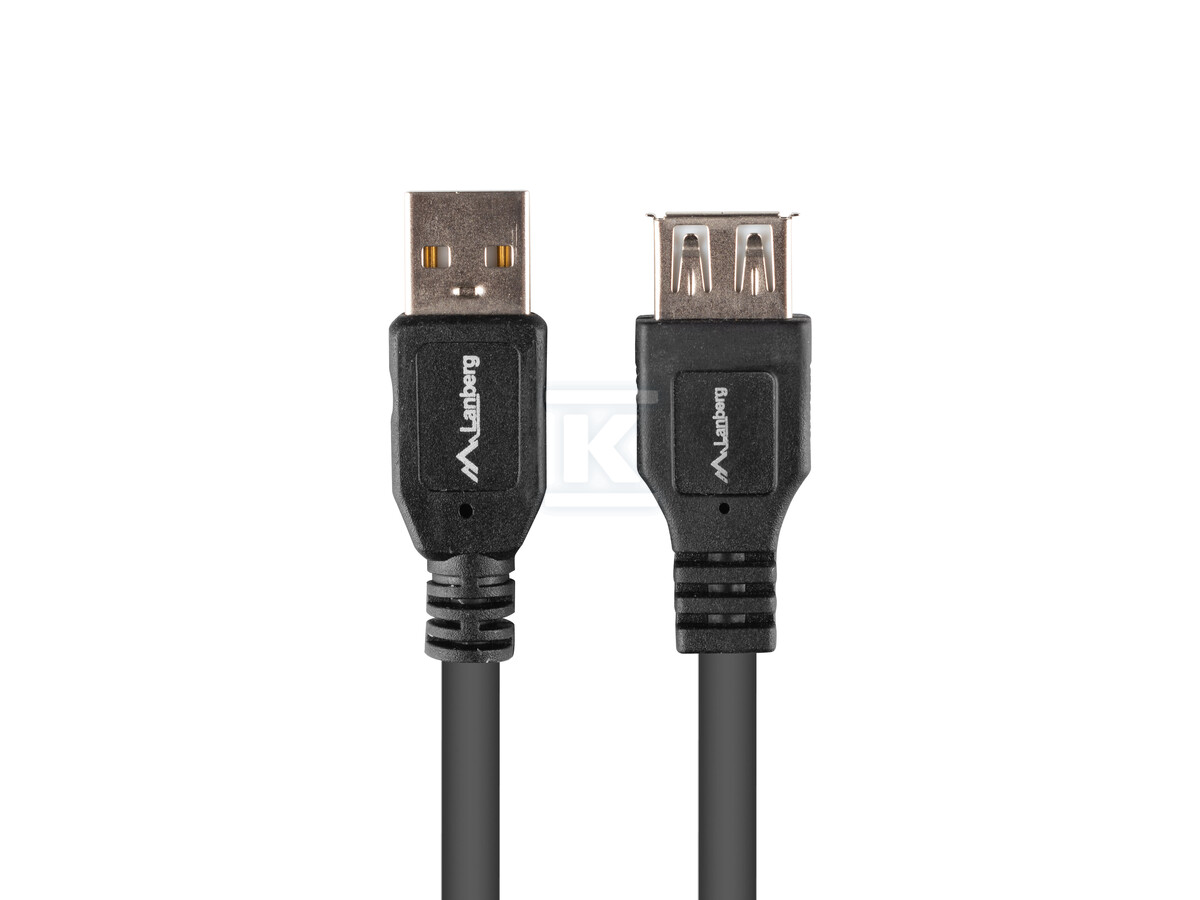 Подовжувач USB-A M/F 2.0 1м чорний box - CA-USBE-15CU-0010-BK