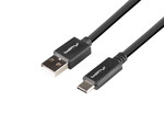 Кабель USB-C(м)->USB-A(м) 2.0 1м чорний box QC 3.0
