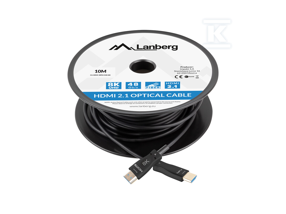 Кабель HDMI M/M V2.1 10м 8K чорний - CA-HDMI-30FB-0100-BK