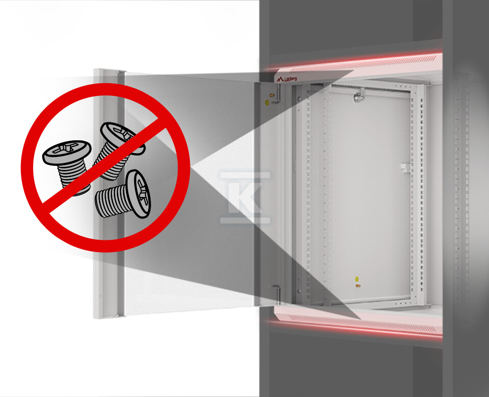 Шафа інсталяційна RACK настінна 19" 4U - WAFA-5604-10S