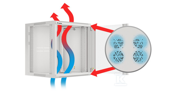 Шафа інсталяційна RACK настінна 19" 4U - WAFA-5604-10S