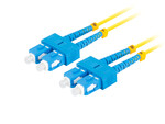 Patchcord światłowodowy SM SC/UPC-SC/UPC duplex 3.0 mm LSZH G657A1 2m żółty