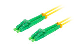 Patchcord światłowodowy SM LC/APC-LC/APC duplex 3.0 mm LSZH G657A1 5m żółty