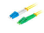 Patchcord światłowodowy SM LC/APC-LC/UPC duplex 3.0 mm LSZH G657A1 2m żółty