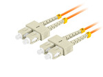 Patchcord światłowodowy MM SC/UPC-SC/UPC duplex 3.0 mm OM2 50/125 LSZH 5m pomarańczowy