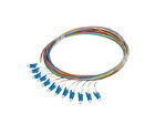 Pigtail оптичний SM LC/UPC EASY strip 9/125 G657A1 12x2M мультиколір