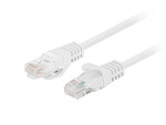 Patchcord kat. 5E UTP 0,5m biały fluke passed 10-pack