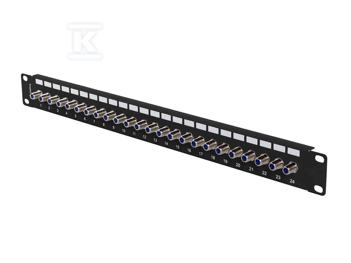 Patch panel 24 ports 1U 19" connecteur - PPRF-R624-B