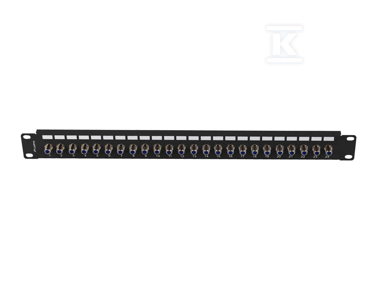 Patch panel 24 ports 1U 19" connecteur - PPRF-R624-B