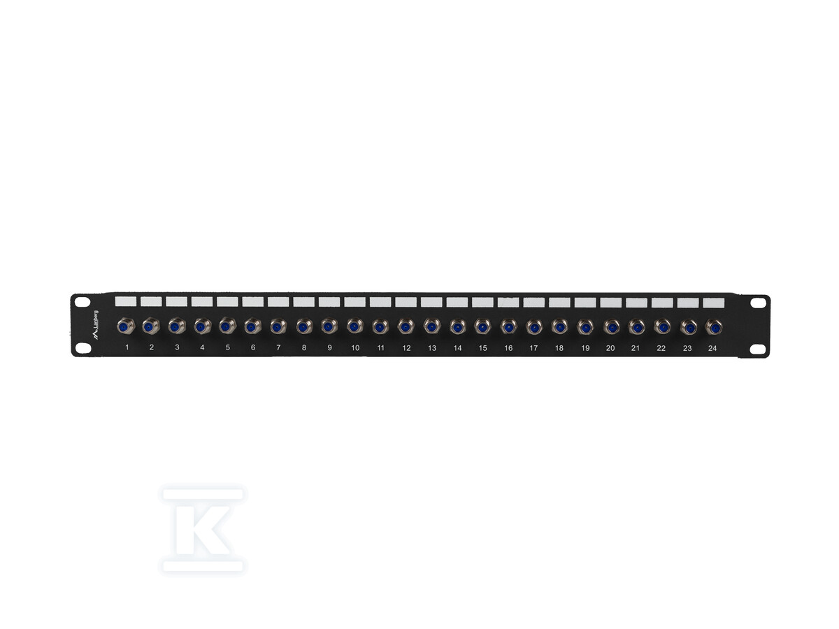 Patch panel 24 ports 1U 19" connecteur - PPRF-R624-B