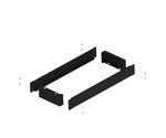 Cokół PHN1 D2.5-W3 o wysokości 100 mm RAL9005 do obudów LXN250 o szerokości 3 (800) ETI Polam 001336936