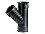 Трійник прямий X-Stream PP DN200x45 чорний