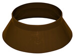 Protective cover for the fireplace PVC 160 brown