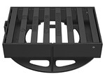 Wpust żeliwny sferoidalny 620x420 H=115, 3/4 kołnierza, klasa D400=40t 400x600, ryglowany (Basic 600 / Tegra 600 / Tegra 1000)