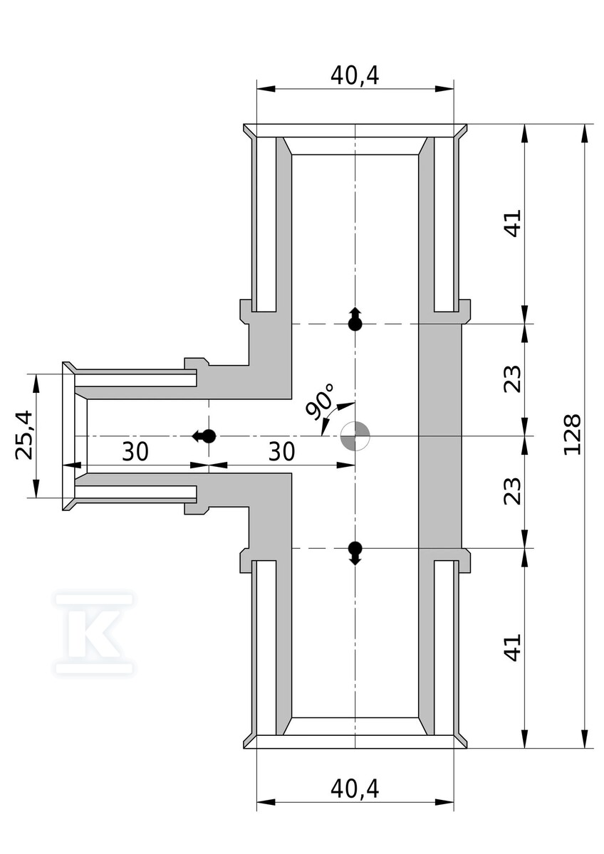 Reducing Tigris M5 fi 40x25x40 - 4064380