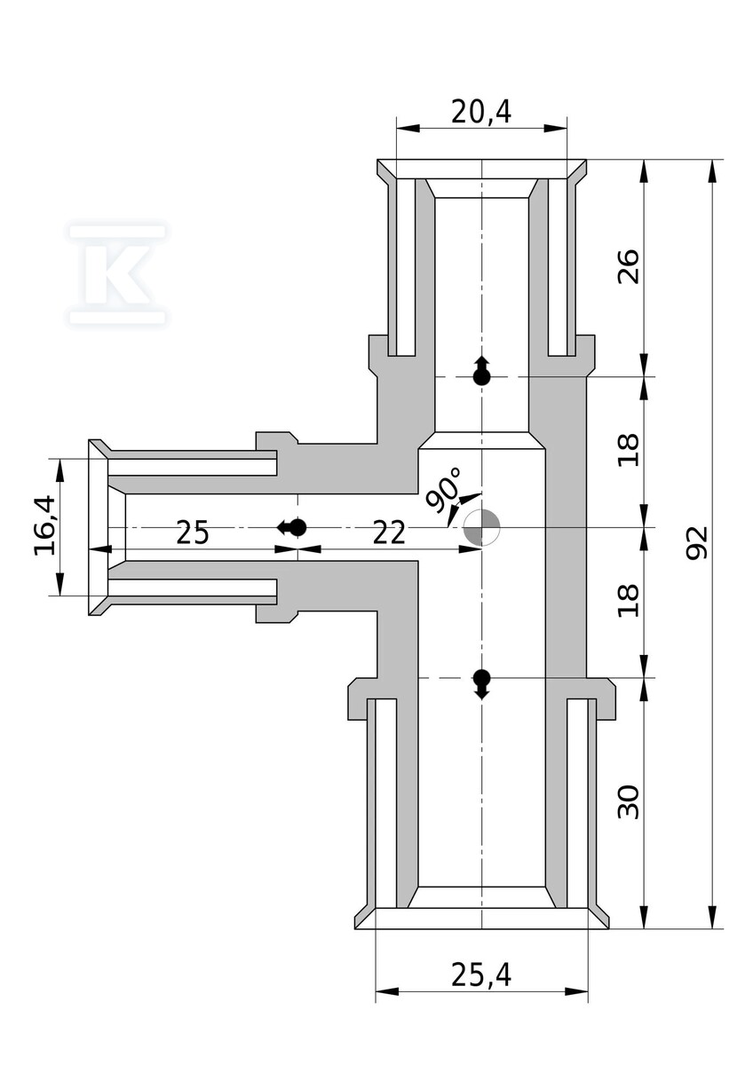 Reducing Tigris M5 fi 25x16x20 - 4064365