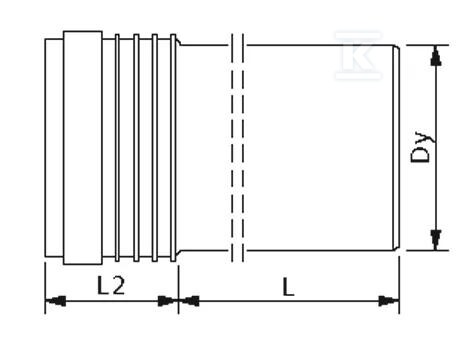 Sitech Plus PP-HT cev 75x1000, - 3091157