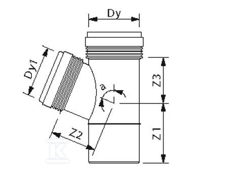 Redukční tričko 75x50/67.5°, SITECH+ - 3067767