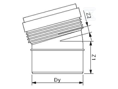 PP-HT Sitech Plus koljeno 50/15 - 3067710