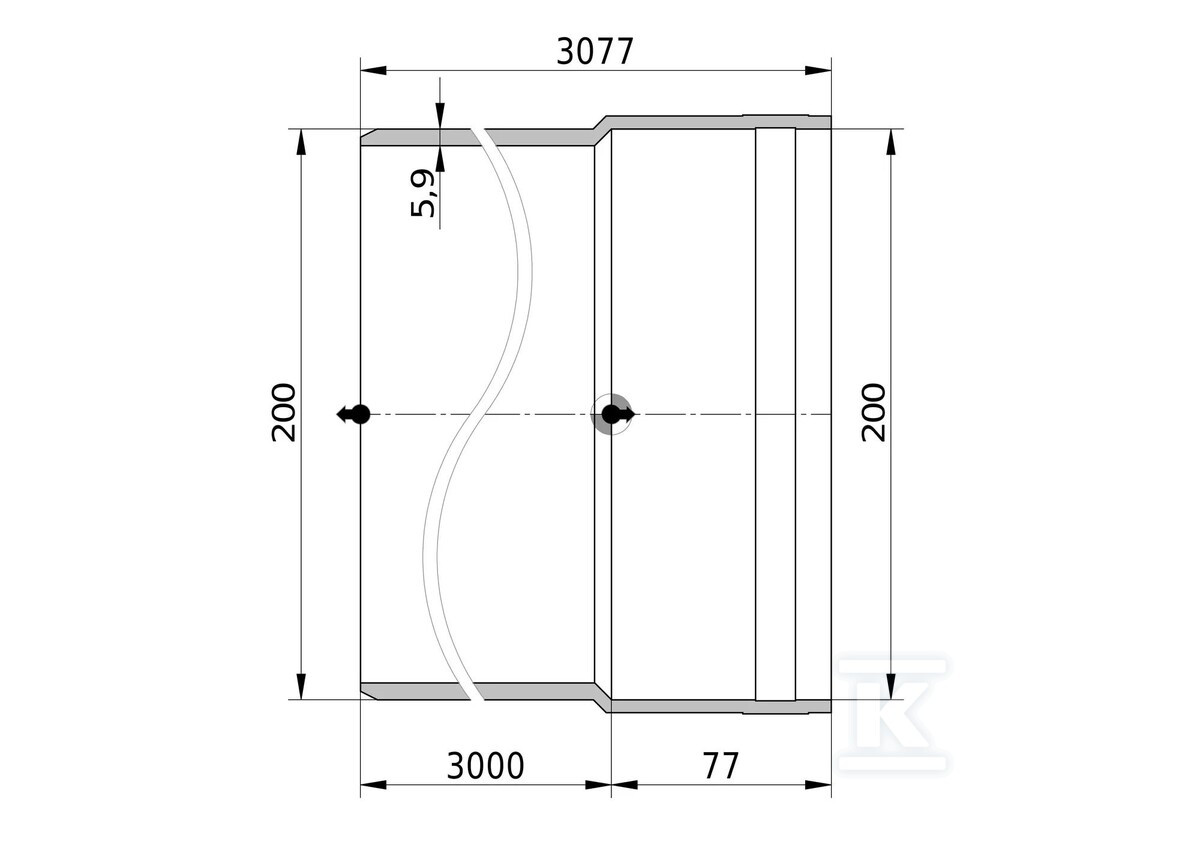 Conducta de canalizare externa PVC - 3033806