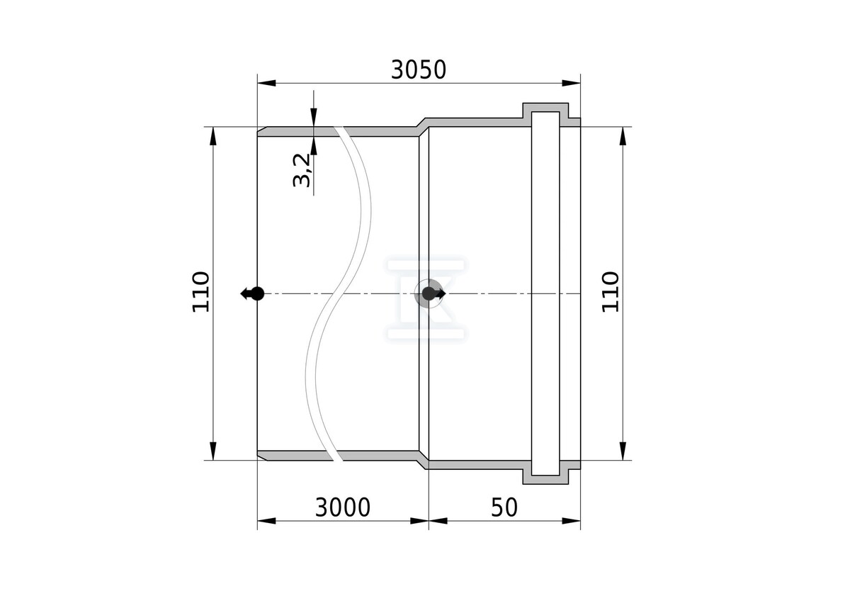 Conducta de canalizare externa PVC - 3040755