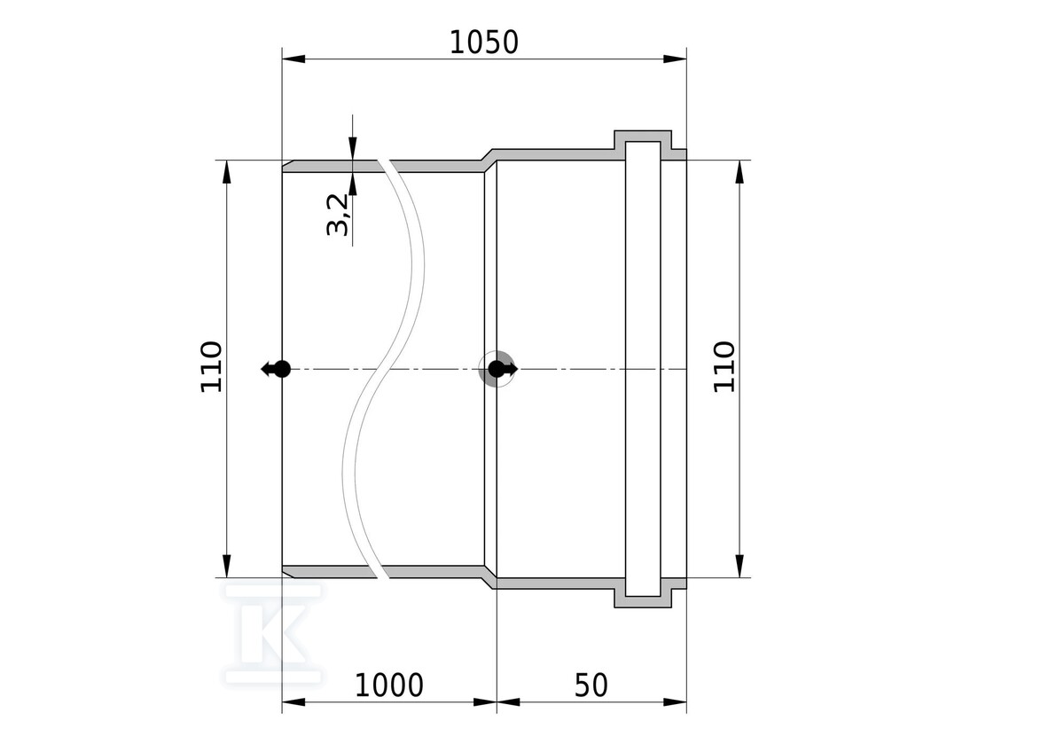 Conducta de canalizare externa PVC - 3040752