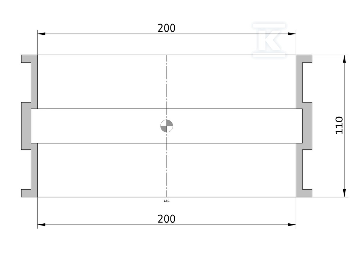 200mm krátky rukáv (L=110mm) s - 3041349