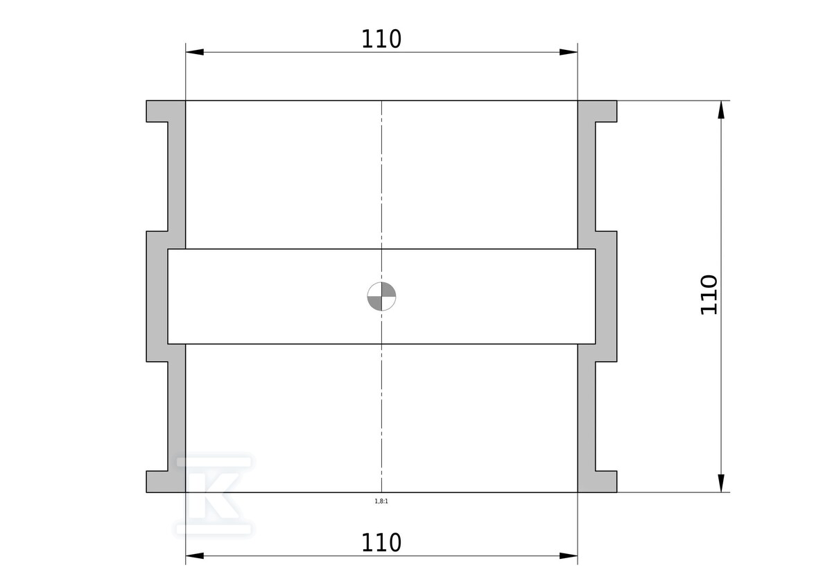 Objímka 110mm krátka (L=110mm) s - 3041325