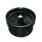 Kineta PP 1000x315 przelotowa 30st. typ J (kątowa), do rury wznoszącej korugowanej 1000mm oraz rury wlotowej gładkiej 315mm, z uszczelką, kolor czarny (Tegra 1000)