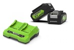 Akumulator 24V GSK24B4X, 4Ah (2 szt.) + ładowarka dual slot 2A