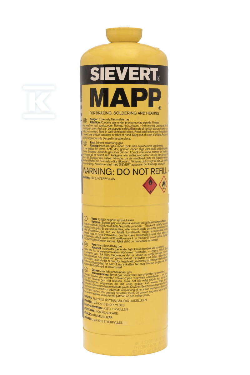 Butla z gazem MAPP 7/16" - 222183