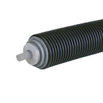 Rura preizolowana pojedyncza AustroPEX CW single A200-1x125, PN16, do instalacji zimnej wody pitnej, wody chłodniczej i kanalizacji, izolacja cieplna z pianki PUR, karbowany płaszcz zewnętrzny HDPE