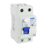 Вимикач диференційного струму 40A, 30mA, 2-полюсний тип AC RCD/40A/2P NEO