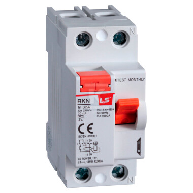 Вимикач диференціального струму серії - RKN 2P 32A 30MA