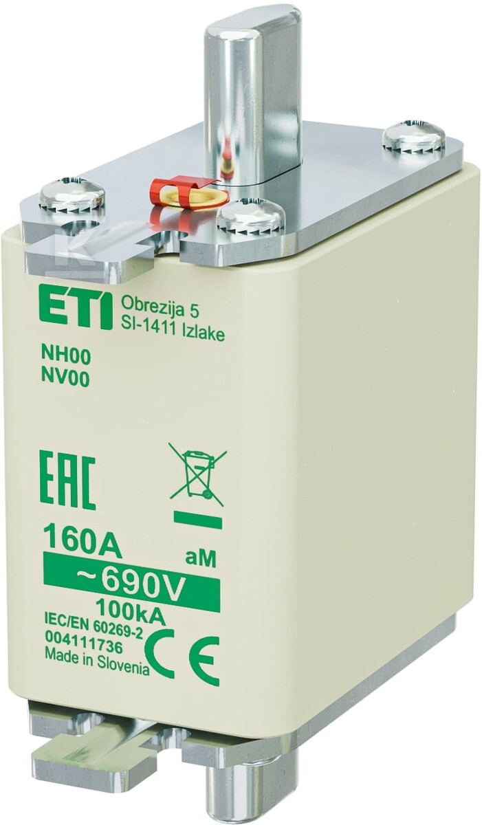 Вставка запобіжника - NH00 aM 160A/690V - 004111736