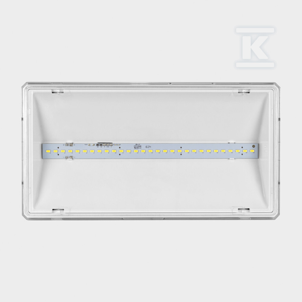 Oprawa awaryjna EXIT L IP65 LED 6W 1h - ETL/6W/B/1/SE/PT/WH