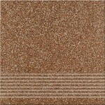 Gres techniczny - stopnica MILTON BROWN 297x297x8mm, gładki, inspiracja-kamień, matowy, szkliwiony, nierektyfikowany, gat.I, kl. ścieralności: PEI4, kl. antypoślizgowości: R11, [paczka=1,32m2=15szt.]