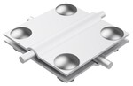 Хрестове з'єднання 4-отворові 2-пластинчасте B до 50мм (алюміній) /AL/