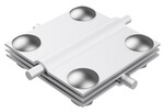 Хрестове з'єднання 4-отворові 3-пластинчасте B до 50мм (алюміній) /AL/