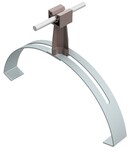 Універсальний настінний кронштейн "гусяча шия" з опорою, бронзовий (пластик / оцинкована сталь) /TW/OC/