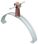 Універсальний кронштейн "гусяча шия" з цеглястою стійкою (пластик / оцинкована сталь) /TW/OC/