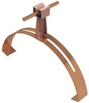 Універсальний гнучкий кронштейн зі стовпчиком цегляного кольору (пластик / мідь) /TW/CU/