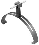 Універсальний гнучкий кронштейн з опорою чорного кольору (пластик / нержавіюча сталь) /TW/IN/