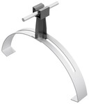 Універсальний гнучкий кронштейн з опорою чорного кольору (пластик / алюміній) /TW/AL/