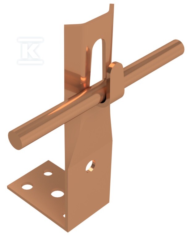 Uchwyt kątowy zacisk h=8cm (miedź) /CU/ - AH05032